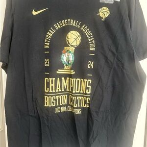 Nike Black and Gold Boston Celtics Champions Tee
